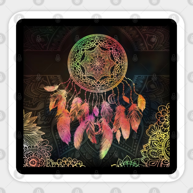 Mystical Dreamcatcher Sticker by MCAshe spiritual art 